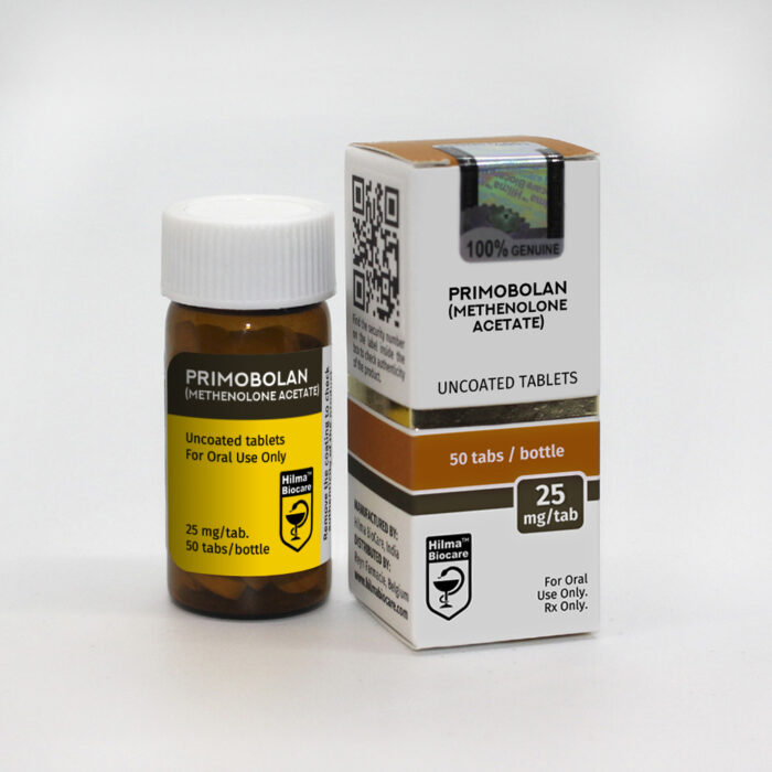 PRIMOBOLAN (METHENOLONE ACETATE) 25MG/TAB 50 TABLETS Hilma